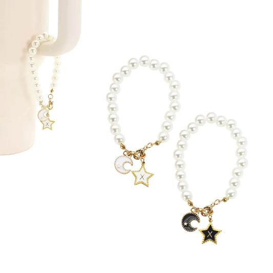 Letter Charm Accessories for Tumbler Cup 2Pcs Moon & Star Shaped Charms for Tumblers