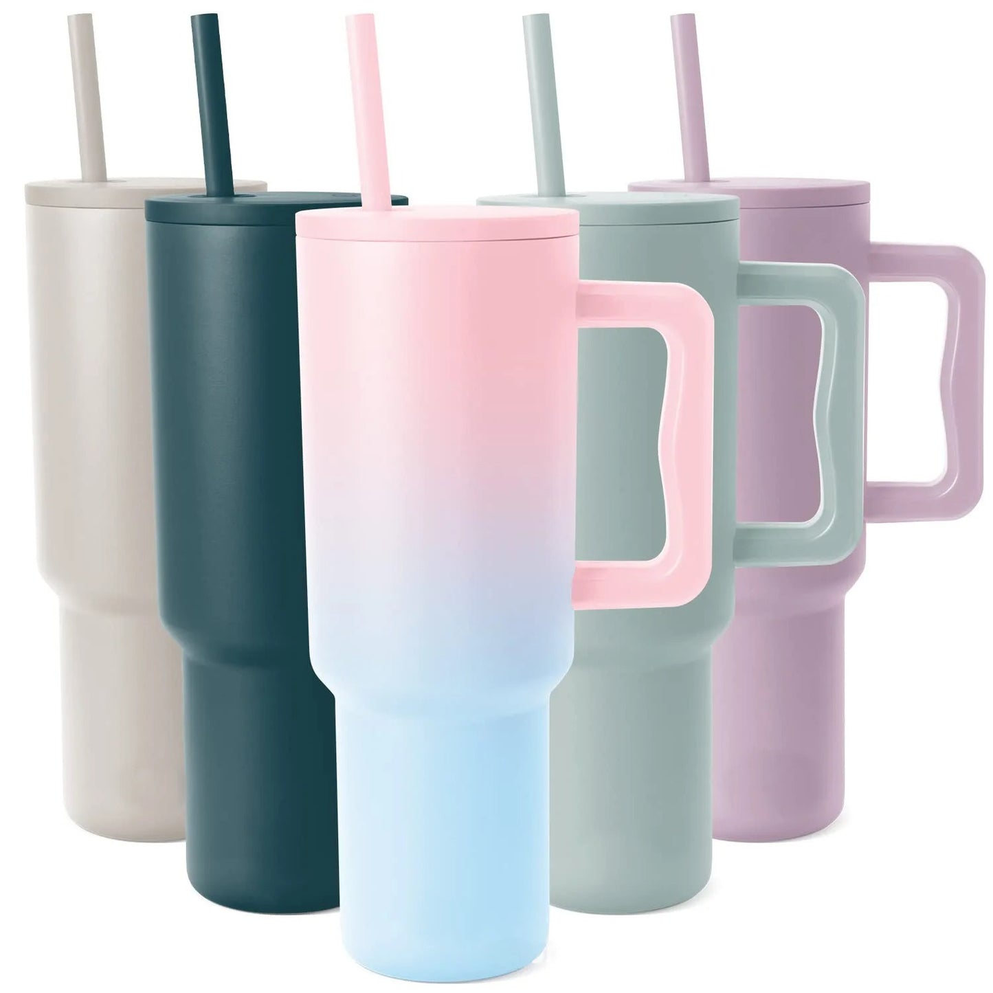 40oz Thickened Handle Thermos Water Cup