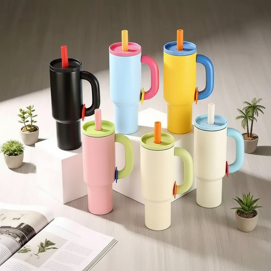 40oz Thermal Mug Tumbler with Handle Insulated Cup