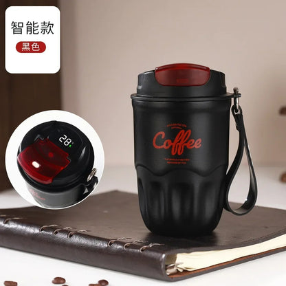 Stainless Steel Coffee Cup Smart Digital Thermos Display Temperature